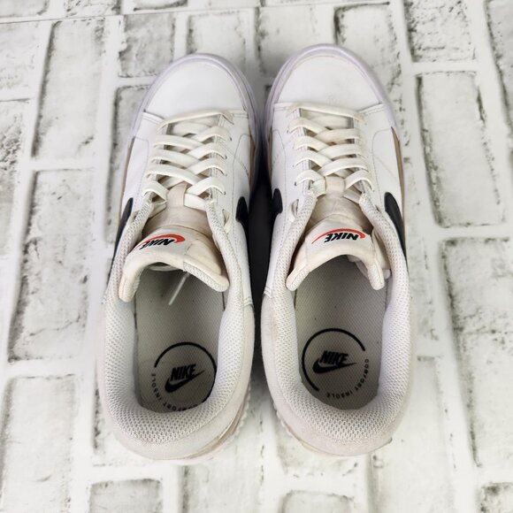 Nike Court Legacy Lift Low Women's Size 9.5 White Hemp Platform Shoes DM7590-100 - Picture 6 of 10